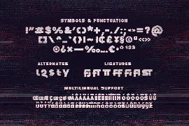 Singiko - A Glitch Display Font