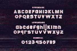 Singiko - A Glitch Display Font