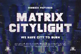 Singiko - A Glitch Display Font