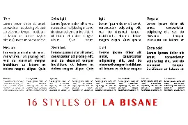 La Bisane font