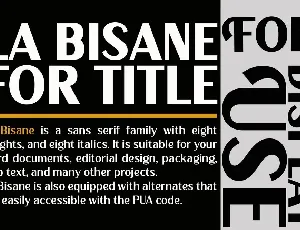 La Bisane font