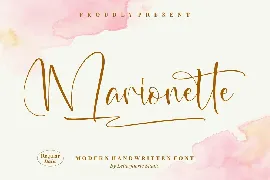 Marionette Modern Handwritten Font