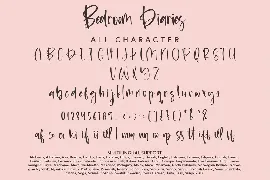 Bedroom Diaries - Beauty Handwritten Font