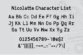 Nicolatte - Monospace Font