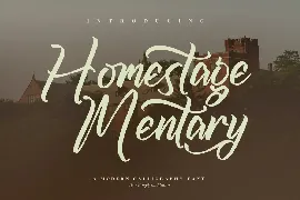 Homestage Mentary Modern Calligraphy Font