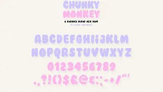 Chunky Monkey Font