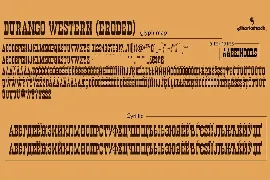 Durango Western font