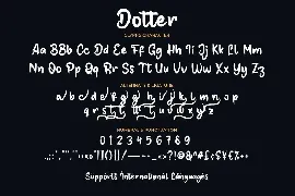 Dotter font