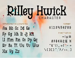 Rilleyhwick - Playful decorative font