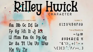 Rilleyhwick - Playful decorative font