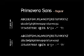 Primavera Sans Serif Family Font