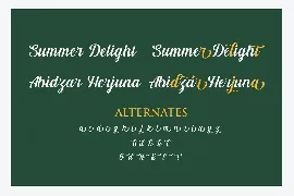 Summer Delight Font