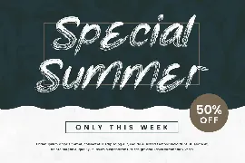 Meet to Summer - Summer Brush Typeface font