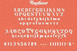 Bastone - Handdraw Serif Font