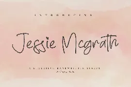 Jessie Mcgrath Monoline Font