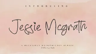 Jessie Mcgrath Monoline Font