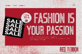 Red Ribbon - Modern Display Typeface font