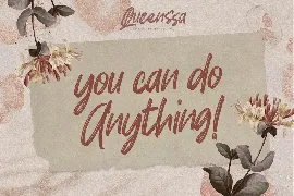 Queenssa - Quick Brush Modern Font