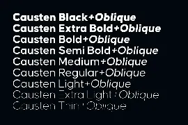 Causten Font Family