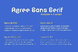 Agree font