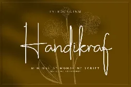 Handikraf Signature Script Font