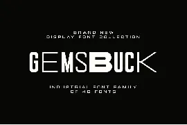 Gemsbuck | Sans Serif Font Family