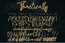 Thactically font