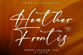 Heather Frontis Modern Signature Font