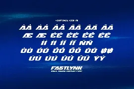 FASTLYNK - Race Theme Display Font