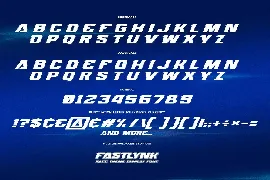 FASTLYNK - Race Theme Display Font