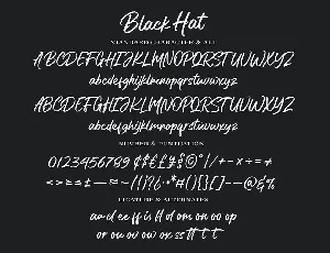 Black Hat Font