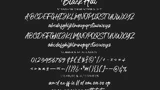 Black Hat Font