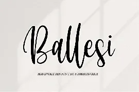 Ballesi font