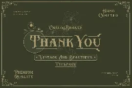 Carlos Barker - Vintage Victorian Font