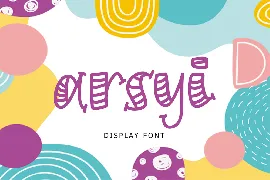 Arsyi Display Font