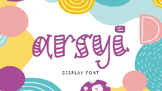 Arsyi Display Font