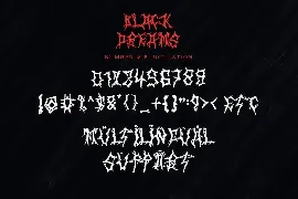 Black Dreams font