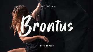 Brontus Brush Font