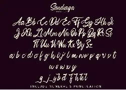 Sandiaga | Modern Script Font