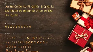 Gingerbread - Decorative Christmas Serif Font