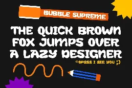 Bubble Supreme - Display Font