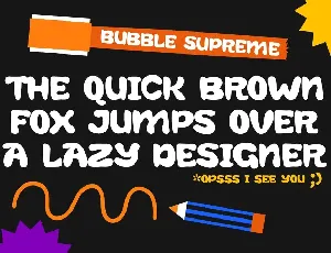 Bubble Supreme - Display Font