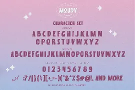 MOUDY - All Caps Display Font