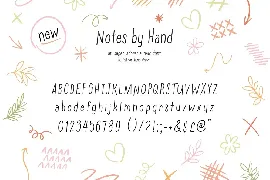 Notes by Hand Font