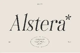 Alstera Oblique font