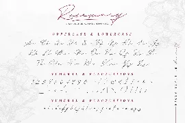 Rosemary Signature font