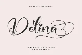 Delina Script Font