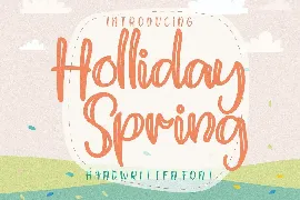 Holliday Spring font