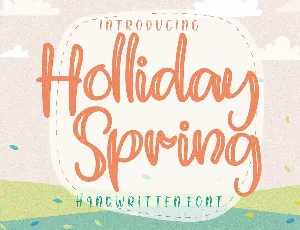 Holliday Spring font