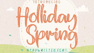 Holliday Spring font